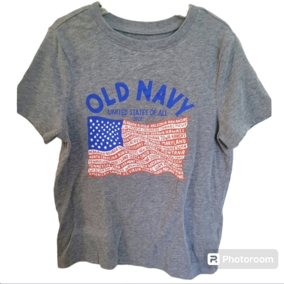 Old Navy American Flag All States 2022 T-shirt Size 5T - Picture 1 of 4